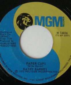Kathy Barnes - Paper Cups (7", Single) (Very Good Plus (VG+))