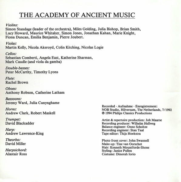 Georg Friedrich Händel, Kiri Te Kanawa, Christopher Hogwood, The Academy Of Ancient Music - The Sorceress (CD, Album) (Near Mint (NM or M-)) - Image 4
