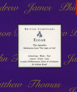 Sir Edward Elgar, Sheila Armstrong, Helen Watts, Robert Tear, Benjamin Luxon, Clifford Grant, John Carol Case, London Philharmonic Choir & London Philharmonic Orchestra, Sir Adrian Boult - The Apostles / Meditation From "The Light Of Life" (2xCD, Album, Comp, RE, RM) (Near Mint (NM or M-))