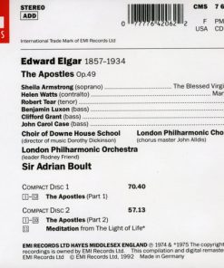 Alternative view of Sir Edward Elgar, Sheila Armstrong, Helen Watts, Robert Tear, Benjamin Luxon, Clifford Grant, John Carol Case, London Philharmonic Choir & London Philharmonic Orchestra, Sir Adrian Boult - The Apostles / Meditation From "The Light Of Life" (2xCD, Album, Comp, RE, RM) (Near Mint (NM or M-))