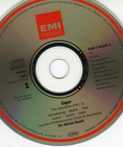 Sir Edward Elgar, Sheila Armstrong, Helen Watts, Robert Tear, Benjamin Luxon, Clifford Grant, John Carol Case, London Philharmonic Choir & London Philharmonic Orchestra, Sir Adrian Boult - The Apostles / Meditation From "The Light Of Life" (2xCD, Album, Comp, RE, RM) (Near Mint (NM or M-)) - Image 3
