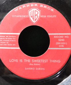 Alternative view of Saverio Saridis - Here's Where I Belong / Love Is The Sweetest Thing (7", Single) (Very Good Plus (VG+))