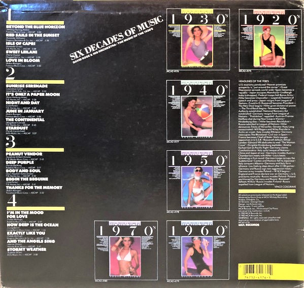 David Rose & His Orchestra - The Music Of The 1930’s (2xLP, Comp) (Mint (M)) - Image 2