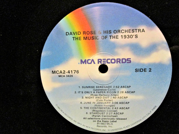 David Rose & His Orchestra - The Music Of The 1930’s (2xLP, Comp) (Mint (M)) - Image 4