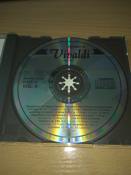 Antonio Vivaldi - The Best of Vivaldi VOL. 4 (CD) (Near Mint (NM or M-)) - Image 3