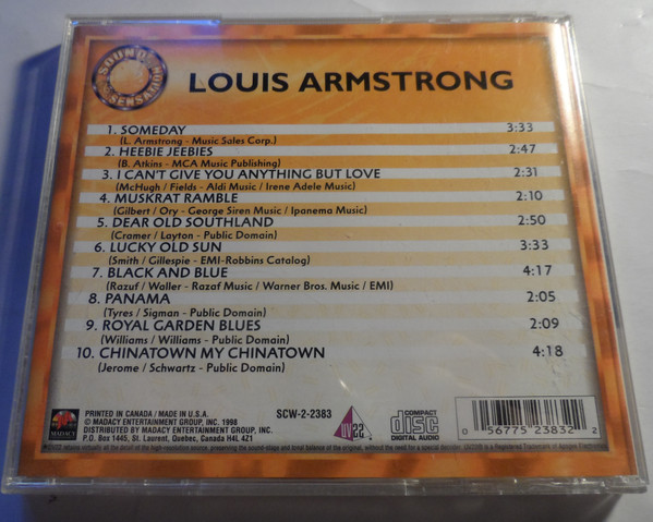 Louis Armstrong - Louis Armstrong (CD, Album, Comp) (Near Mint (NM or M-)) - Image 3