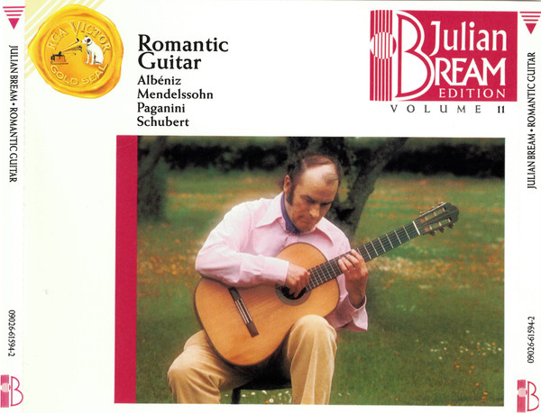 Julian Bream, Isaac Albéniz, Felix Mendelssohn-Bartholdy, Niccolò Paganini, Franz Schubert - Romantic Guitar (CD, RE) (Very Good Plus (VG+)) - Image 2