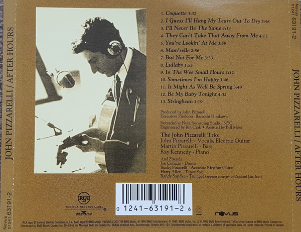 John Pizzarelli - After Hours (CD, Album) (Near Mint (NM or M-)) - Image 4