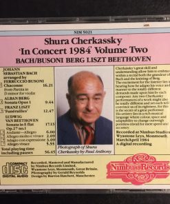 Alternative view of Shura Cherkassky - Shura Cherkassky "In Concert 1984" - Volume Two (CD, Album, Amb, UHJ) (Near Mint (NM or M-))