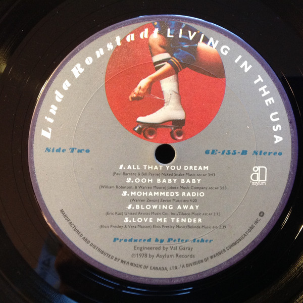 Linda Ronstadt - Living In The USA (LP, Album, Gat) (Mint (M)) - Image 4
