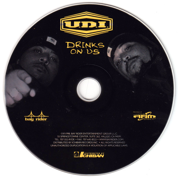 U.D.I. - Drinks On Us (CD, Album) (Mint (M)) - Image 3