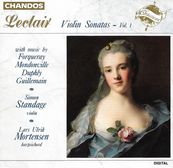 Jean-Marie Leclair, Jean-Baptiste Antoine Forqueray, Jean Joseph Cassanea De Mondonville, Jacques Duphly, Louis-Gabriel Guillemain, Simon Standage, Lars Ulrik Mortensen - Violin Sonatas, Vol. 1 (CD, Album) (Near Mint (NM or M-))