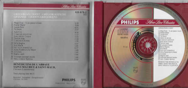 Benediktiner Mönche Der Abtei Saint-Maurice & Saint-Maur - Salve Regina (Gregorian Chant • Gregorianische Gesänge • Chants Grégoriens) (CD, Album, RE, RM) (Near Mint (NM or M-)) - Image 3