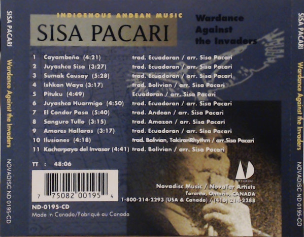 Sisa Pacari - Wardance Against The Invaders (CD, Album) (Near Mint (NM or M-)) - Image 4