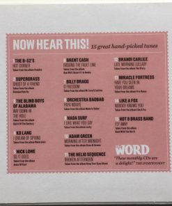 Alternative view of Various - Now Hear This! (15 Great Tunes Hand-Picked By The Word) (April 2008) (CD, Comp, Promo, Dis) (Near Mint (NM or M-))
