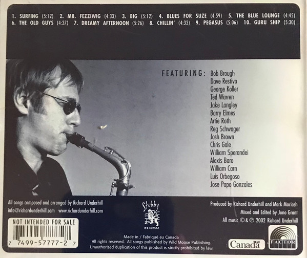 Richard Underhill - Tales From The Blue Lounge Radio Edits (CD, Album, Enh, Promo) (Near Mint (NM or M-)) - Image 3