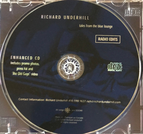 Richard Underhill - Tales From The Blue Lounge Radio Edits (CD, Album, Enh, Promo) (Near Mint (NM or M-)) - Image 4