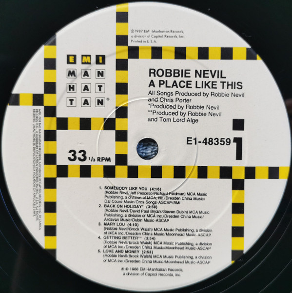 Robbie Nevil - A Place Like This (LP, Album) (Mint (M)) - Image 3