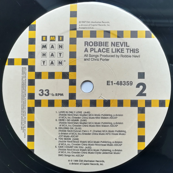 Robbie Nevil - A Place Like This (LP, Album) (Mint (M)) - Image 4