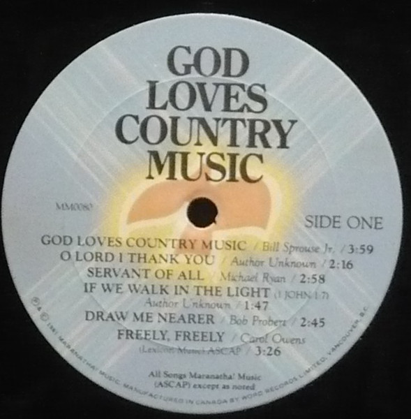 Various - God Loves Country Music (LP, Album) (Mint (M)) - Image 2
