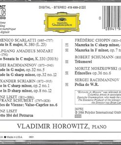 Alternative view of Vladimir Horowitz - Horowitz In Moscow (CD, PDO) (Near Mint (NM or M-))