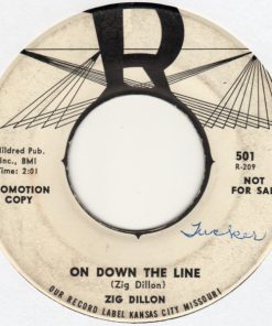 Zig Dillon - On Down The Line (7", Single, Promo) (Very Good Plus (VG+))