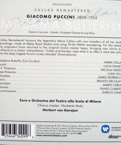 Alternative view of Giacomo Puccini / Maria Meneghini-Callas, Lucia Danieli, Luisa Villa, Nicolai Gedda, Mario Borriello, Renato Ercolani, Mario Carlin, Plinio Clabassi, Enrico Campi, Herbert Von Karajan, Norberto Mola, Teatro Alla Scala - Madama Butterfly  (2xCD, Album, Mono, RE, RM, Car) (Near Mint (NM or M-))
