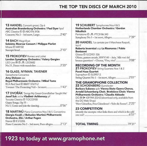 Various - Conducting Mahler - Hear Gramophone's Featured Maestros Performing Excerpts From All 10 Symphonies And Das Lied Von Der Erde (CD, Comp, Promo, Smplr) (Near Mint (NM or M-)) - Image 5