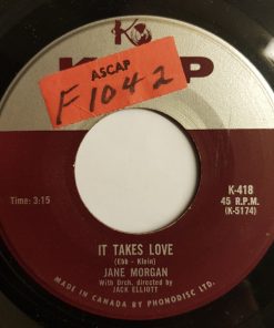 Jane Morgan - It Takes Love / Homesick For Old England (7", Single) (Very Good Plus (VG+))