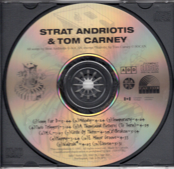 Strat Andriotis & Tom Carney - Strat Andriotis & Tom Carney (CD, Album) (Near Mint (NM or M-)) - Image 3