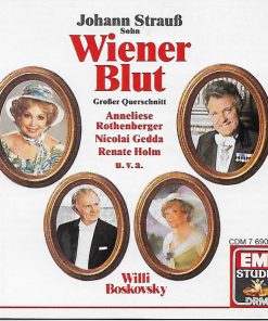 Johann Strauss Jr., Willi Boskovsky, Anneliese Rothenberger, Nicolai Gedda, Renate Holm - Wiener Blut (Großer Querschnitt) (CD, Album) (Near Mint (NM or M-))