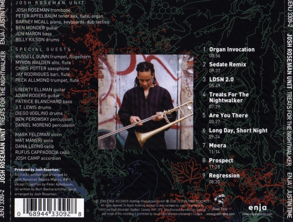 Josh Roseman Unit - Treats For The Nightwalker (CD, Album) (Near Mint (NM or M-)) - Image 2