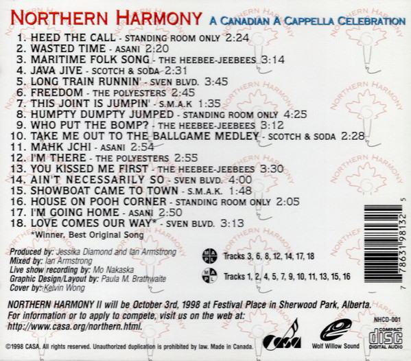 Various - Northern Harmony: A Canadian A Cappella Celebration (CD, Album) (Near Mint (NM or M-)) - Image 2