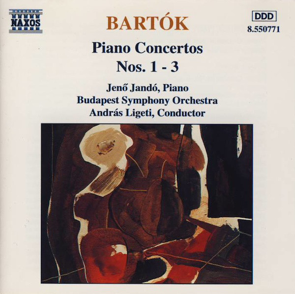 Béla Bartók, Jenö Jandó, Budapest Symphony Orchestra, András Ligeti - Piano Concertos Nos. 1 - 3 (CD, Album) (Near Mint (NM or M-))