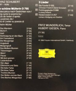 Alternative view of Franz Schubert - Fritz Wunderlich, Hubert Giesen - Die Schöne Müllerin · 3 Lieder (CD, Comp) (Near Mint (NM or M-))