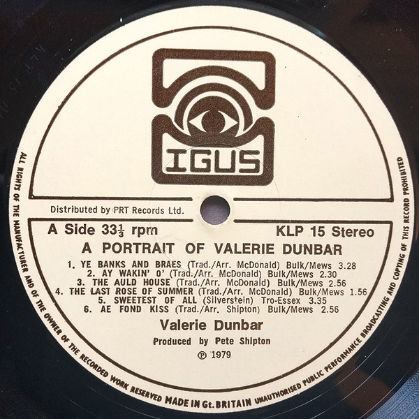 Valerie Dunbar - A Portrait Of Valerie Dunbar (LP, Album, RE) (Mint (M)) - Image 3