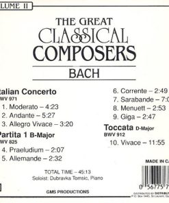 Alternative view of Johann Sebastian Bach - The Great Classical Composers Volume II (CD, Comp) (Near Mint (NM or M-))