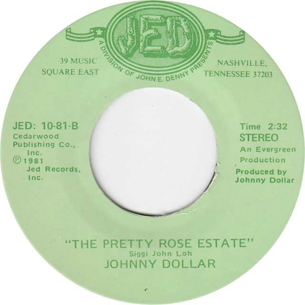 Johnny Dollar - There Goes My Money Down The Drain (7") (Very Good Plus (VG+))