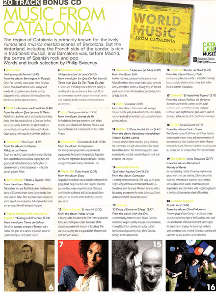 Various - World Music From Catalonia 2007 (CD, Comp, Promo) (Mint (M)) - Image 4