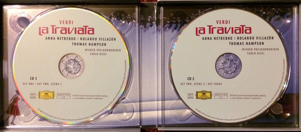 Giuseppe Verdi - Anna Netrebko, Rolando Villazón, Thomas Hampson, Wiener Philharmoniker, Carlo Rizzi - La Traviata (2xCD, Album + Box) (Near Mint (NM or M-)) - Image 4