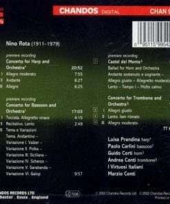 Alternative view of Nino Rota, Marzio Conti, I Virtuosi Italiani - Concertos (CD) (Near Mint (NM or M-))
