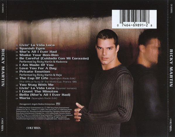 Ricky Martin - Ricky Martin (CD, Album) (Near Mint (NM or M-)) - Image 2