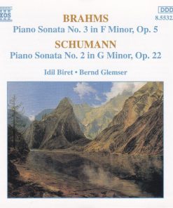 Johannes Brahms / Robert Schumann - Idil Biret • Bernd Glemser - Piano Sonata No. 3 In F Minor, Op. 5 / Piano Sonata No. 2 In G Minor, Op. 22 (CD, Album) (Near Mint (NM or M-))