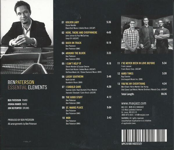 Ben Paterson - Essential Elements (CD, Album) (Mint (M)) - Image 2