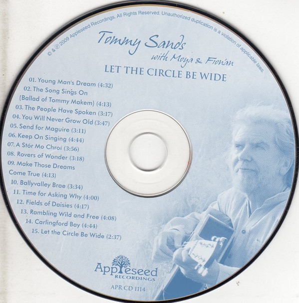 Tommy Sands (2) With Moya Sands & Fionan Sands - Let The Circle Be Wide (CD, Album) (Mint (M)) - Image 3