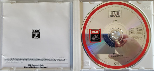 Giacomo Puccini - Arias and Duets (CD, Comp, Mono) (Near Mint (NM or M-)) - Image 3