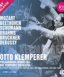 Wolfgang Amadeus Mozart, Ludwig van Beethoven, Robert Schumann, Johannes Brahms, Anton Bruckner, Claude Debussy, Otto Klemperer, Philharmonia Orchestra, BBC Symphony Orchestra - Mozart, Beethoven, Schumann, Brahms, Bruckner, Debussy (4xCD, Comp, Mono, RM) (Near Mint (NM or M-))