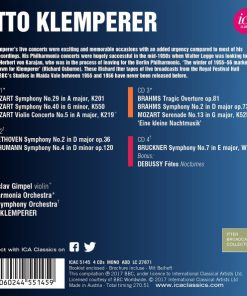 Alternative view of Wolfgang Amadeus Mozart, Ludwig van Beethoven, Robert Schumann, Johannes Brahms, Anton Bruckner, Claude Debussy, Otto Klemperer, Philharmonia Orchestra, BBC Symphony Orchestra - Mozart, Beethoven, Schumann, Brahms, Bruckner, Debussy (4xCD, Comp, Mono, RM) (Near Mint (NM or M-))