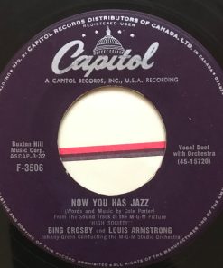 Alternative view of Louis Armstrong And His Band / Bing Crosby And Louis Armstrong - High Society Calypso / Now You Has Jazz (7", Single) (Very Good (VG))