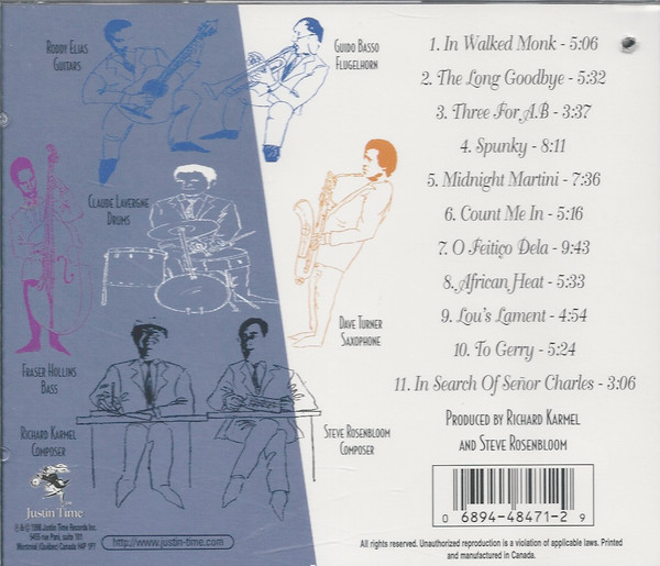 Guido Basso, Dave Turner (2) - Midnight Martini (CD, Album) (Mint (M)) - Image 2